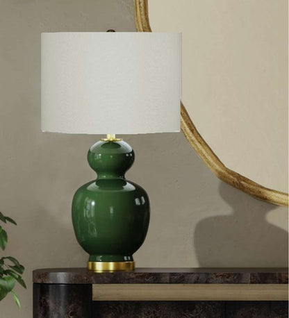 Bassett Mirror - Layla 28" Green Ceramic Table Lamp - L4660T view 5