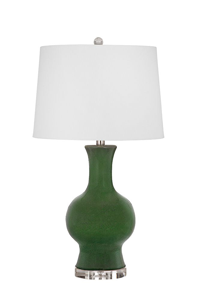 Bassett Mirror - Leithen 29" Green Ceramic Table Lamp - L4719T view 1