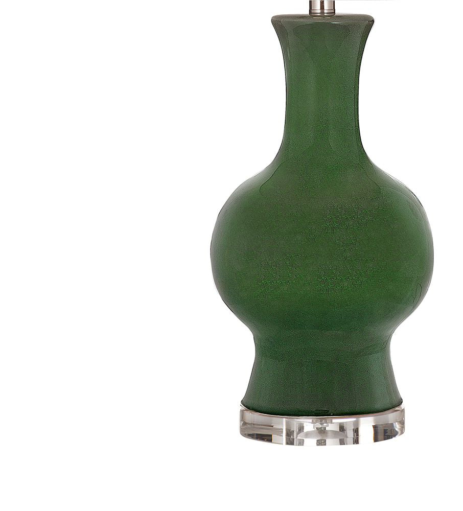 Bassett Mirror - Leithen 29" Green Ceramic Table Lamp - L4719T view 3