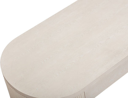 Bassett Mirror - Lena Washed White Oak Coffee Table - 6012-LR-140 view 4