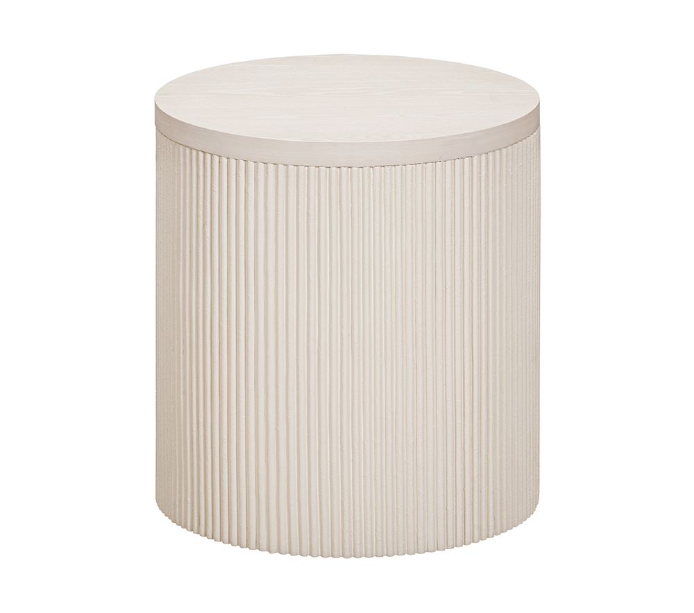 Bassett Mirror - Lena Washed White Oak End Table - 6012-LR-220 view 1