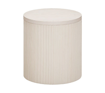 Bassett Mirror - Lena Washed White Oak End Table - 6012-LR-220 view 1