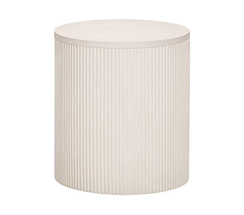 Bassett Mirror - Lena Washed White Oak End Table - 6012-LR-220 view 2