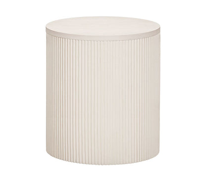 Bassett Mirror - Lena Washed White Oak End Table - 6012-LR-220 view 2