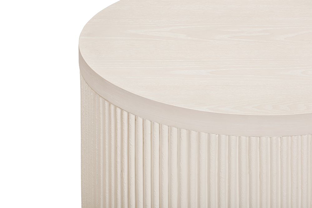 Bassett Mirror - Lena Washed White Oak End Table - 6012-LR-220 view 4