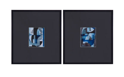 Bassett Mirror - Leo Black Framed Print (Set of 2) - 9902-238-000 view 1