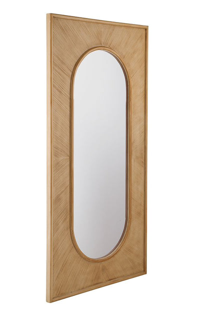 Bassett Mirror - Liam 80" Natural Oval Floor Mirror - M5153 view 2