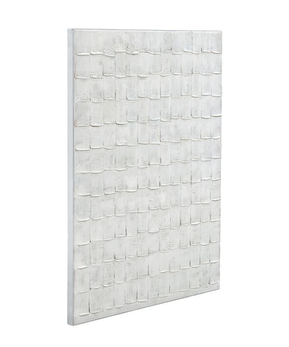 Bassett Mirror - Linear Marks White Abstract Canvas Art - 7301-028 view 2