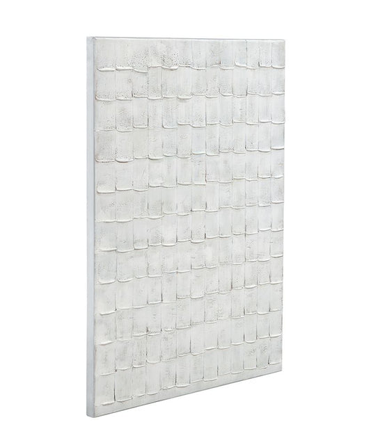 Bassett Mirror - Linear Marks White Abstract Canvas Art - 7301-028 view 2