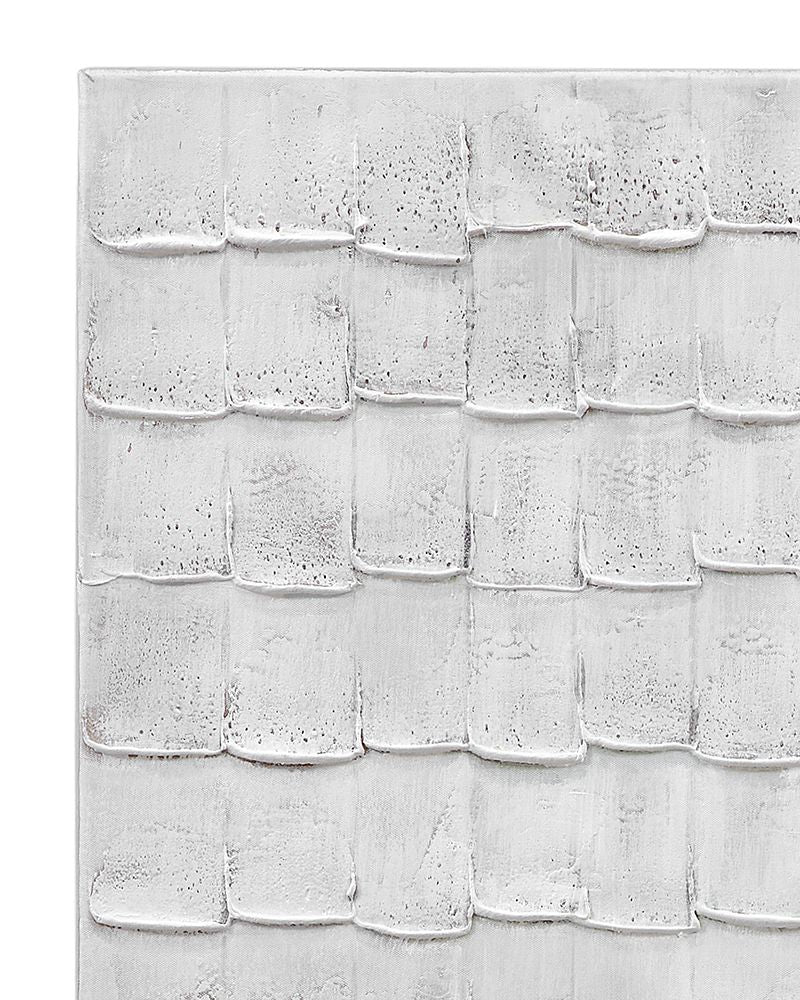 Bassett Mirror - Linear Marks White Abstract Canvas Art - 7301-028 view 3