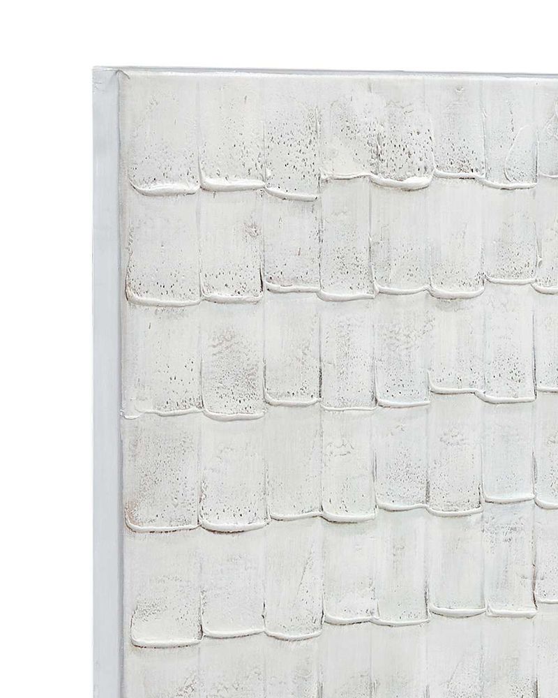 Bassett Mirror - Linear Marks White Abstract Canvas Art - 7301-028 view 4