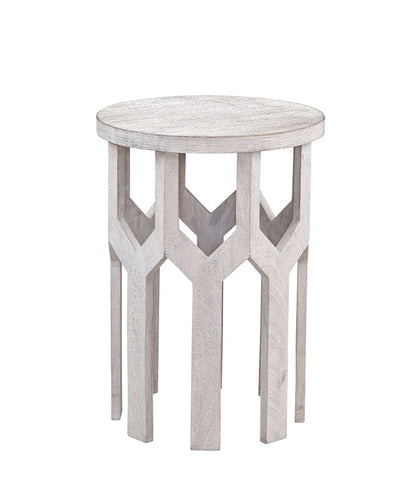 Bassett Mirror - Lloyd Whitewashed Drink Table - 9906-LR-223 view 1