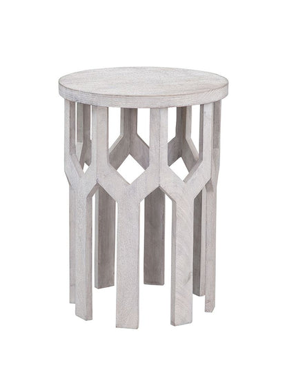 Bassett Mirror - Lloyd Whitewashed Drink Table - 9906-LR-223 view 2