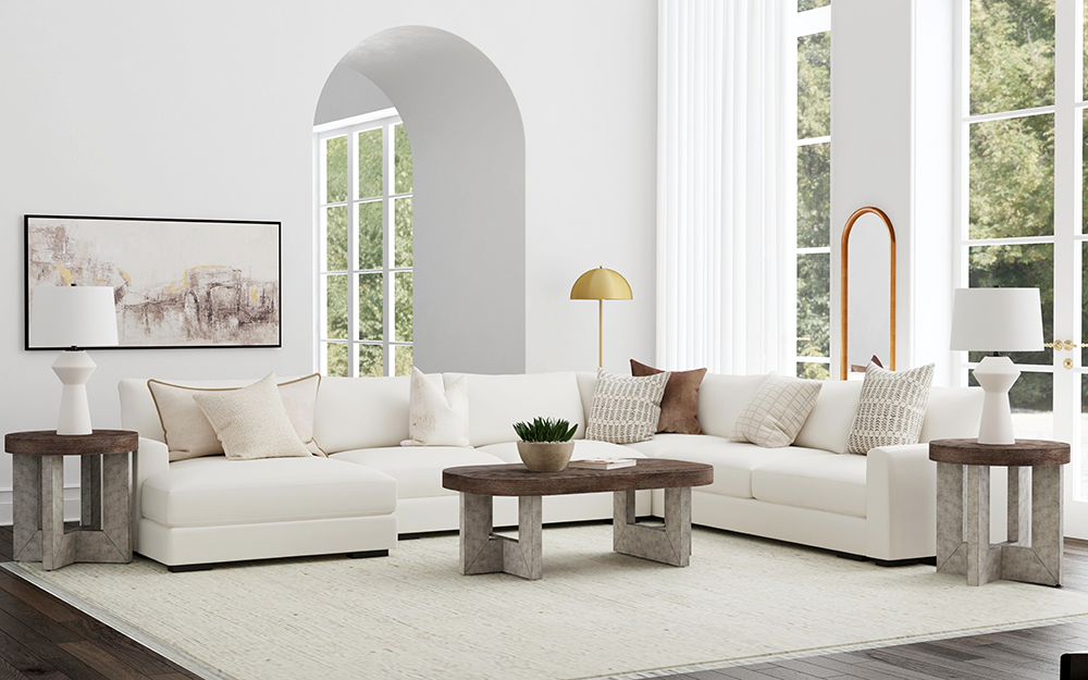 Bassett Mirror - Loraine 59" White Metal Floor Lamp - L4653F view 6
