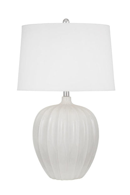 Bassett Mirror - Lotus White Table Lamp in White - L4741T view 1