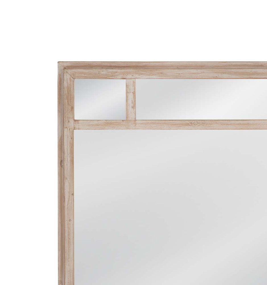 Bassett Mirror - Loudon 47" Whitewashed Rectangular Wall Mirror - M5063 view 4
