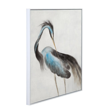 Bassett Mirror - Louisiana Heron Blue Framed Canvas - 7301-026 view 2