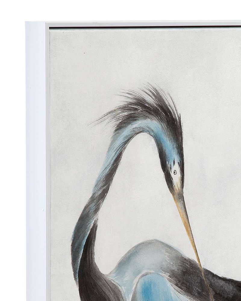 Bassett Mirror - Louisiana Heron Blue Framed Canvas - 7301-026 view 4