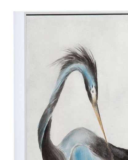 Bassett Mirror - Louisiana Heron Blue Framed Canvas - 7301-026 view 4