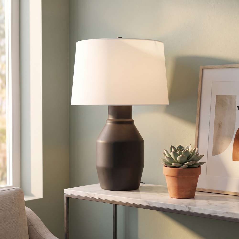 Bassett Mirror - Lowndes 33" Black Ceramic Table Lamp - L4509T view 4