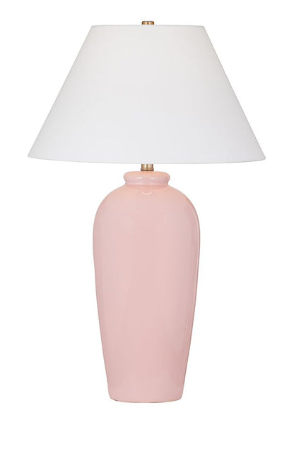 Bassett Mirror - Lucent 30" Pink Ceramic Table Lamp - L4803T view 1