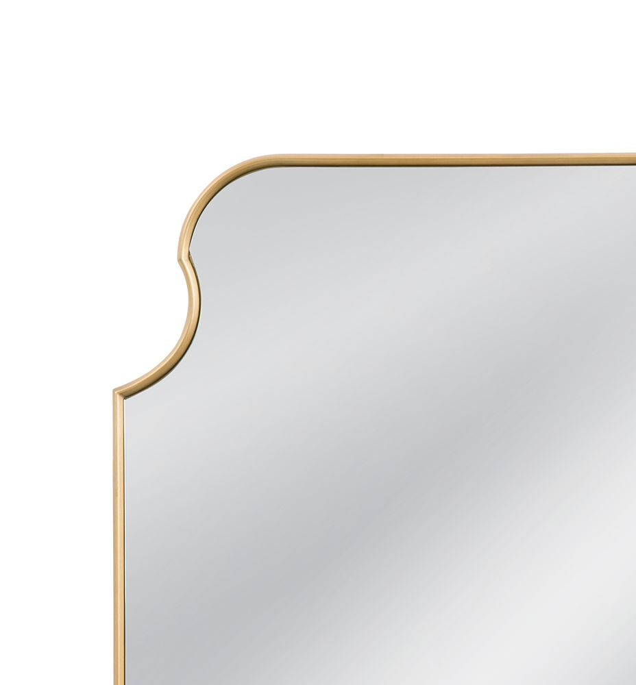 Bassett Mirror - Lyenda 48" Gold Leaf Rectangular Wall Mirror - M4875 view 3