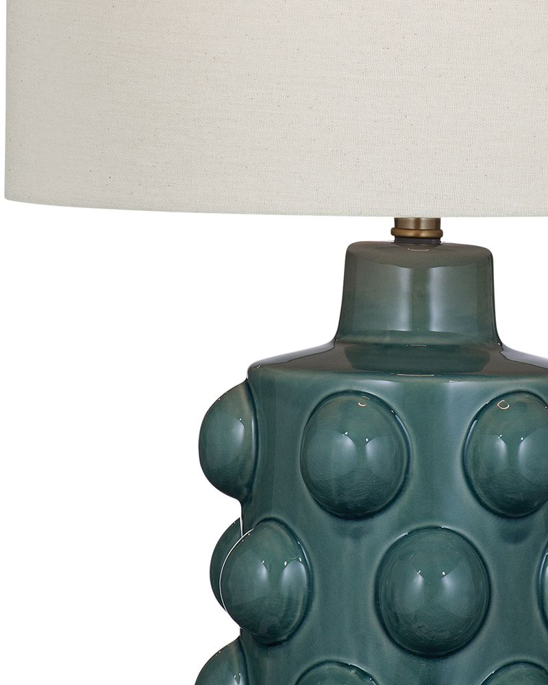 Bassett Mirror - Lynn 30" Blue Ceramic Table Lamp - L4658T view 2