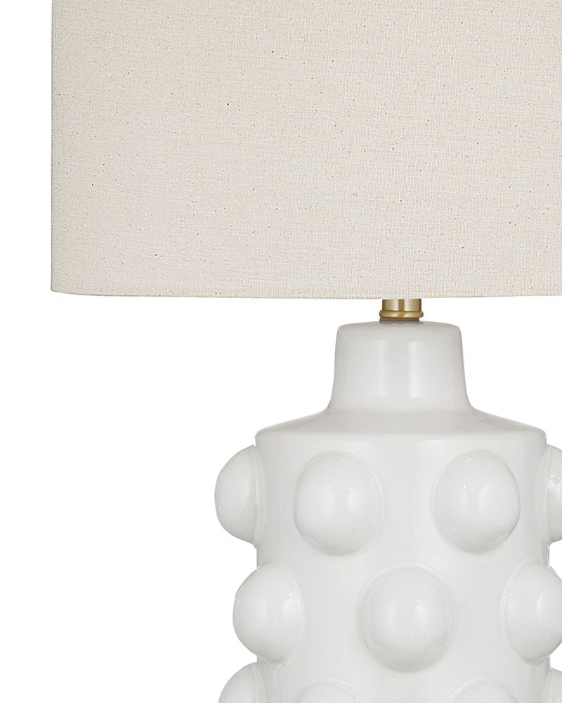 Bassett Mirror - Lynn 30" White Ceramic Table Lamp - L4695T view 2