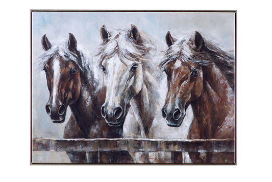 Bassett Mirror - Majestic Earth-Tone Animal Framed Canvas - 7301-068 view 1