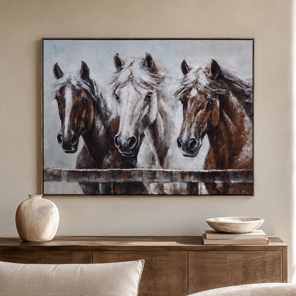 Bassett Mirror - Majestic Earth-Tone Animal Framed Canvas - 7301-068 view 4