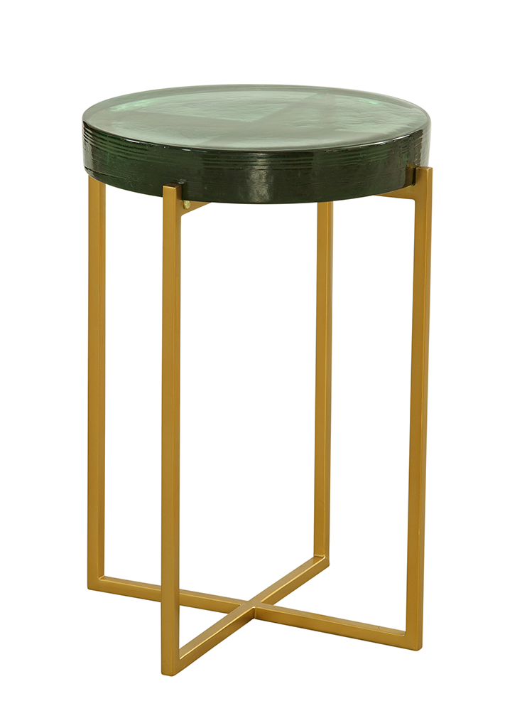 Bassett Mirror - Marilee Green Glass Accent Table - 9913-LR-222 view 1