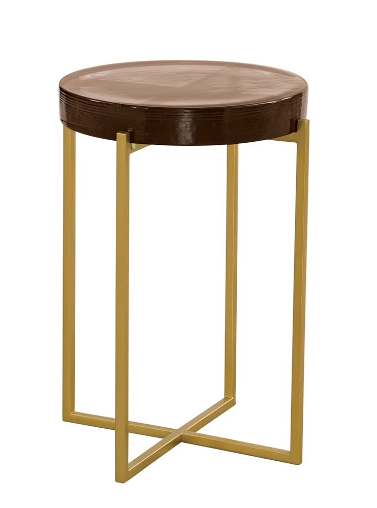 Bassett Mirror - Marilee Red Glass Accent Table - 9913-LR-224 view 1