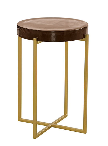 Bassett Mirror - Marilee Red Glass Accent Table - 9913-LR-224 view 1