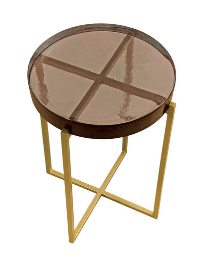 Bassett Mirror - Marilee Red Glass Accent Table - 9913-LR-224 view 3