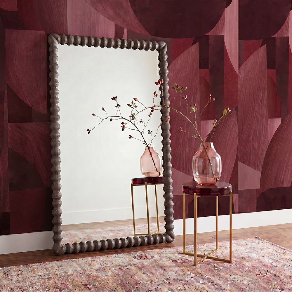 Bassett Mirror - Marilee Red Glass Accent Table - 9913-LR-224 view 6
