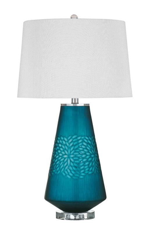 Bassett Mirror - Marly Table Lamp in Blue Glass - L4733T view 1