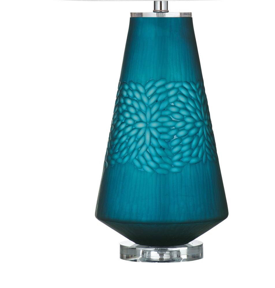 Bassett Mirror - Marly Table Lamp in Blue Glass - L4733T view 3
