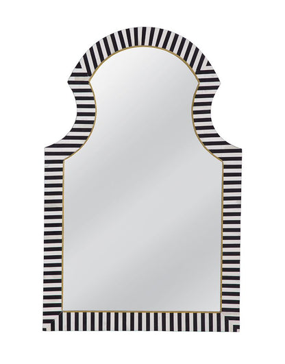 Bassett Mirror - Martens 46" Black Arched Wall Mirror - M5097 view 1