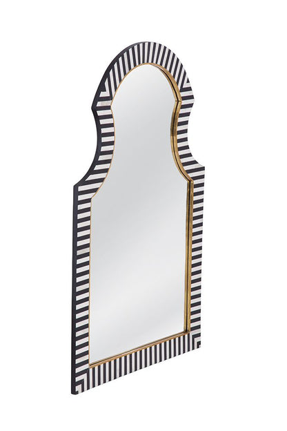 Bassett Mirror - Martens 46" Black Arched Wall Mirror - M5097 view 2