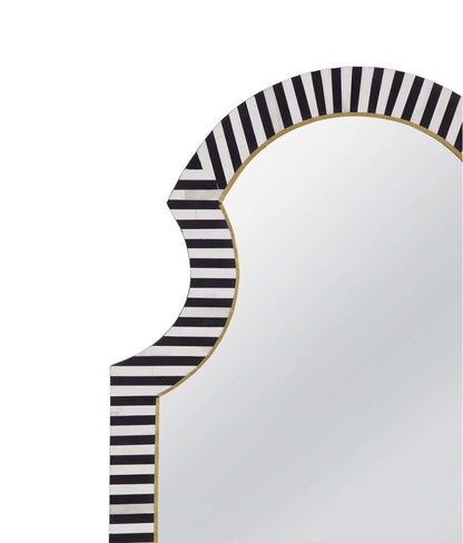 Bassett Mirror - Martens 46" Black Arched Wall Mirror - M5097 view 3