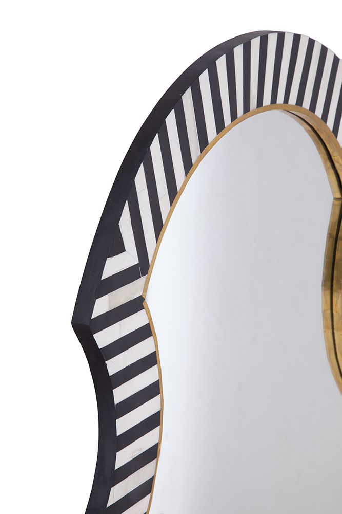 Bassett Mirror - Martens 46" Black Arched Wall Mirror - M5097 view 4