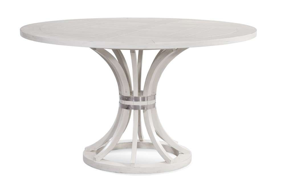 Bassett Mirror - Maxine Round Dining Table - 6050-700B-TEC veiw 1