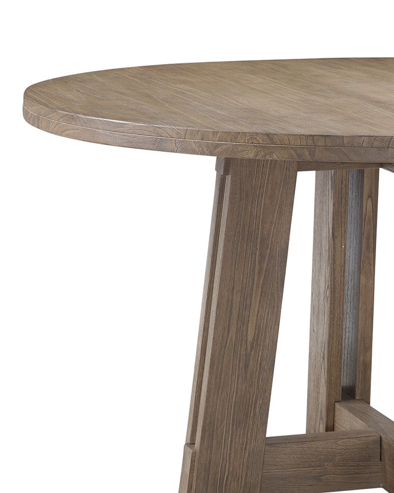 Bassett Mirror - McGuire 54" Natural Wood Dining Table - 9439-700B-T view 4