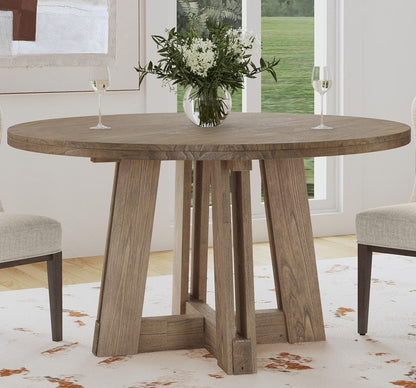 Bassett Mirror - McGuire 54" Natural Wood Dining Table - 9439-700B-T view 6