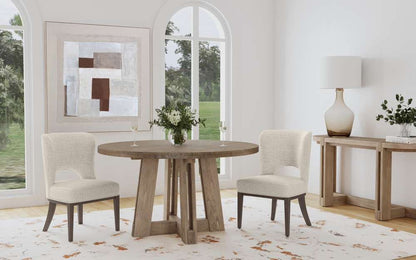 Bassett Mirror - McGuire 54" Natural Wood Dining Table - 9439-700B-T view 7