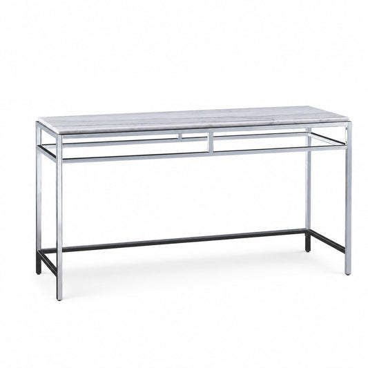 Bassett Mirror - Medine 54" White Metal Console Table - 3356-400B-T view 1
