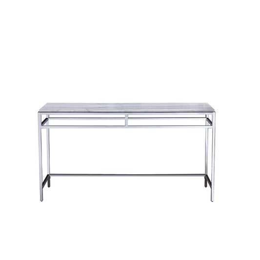 Bassett Mirror - Medine 54" White Metal Console Table - 3356-400B-T view 2