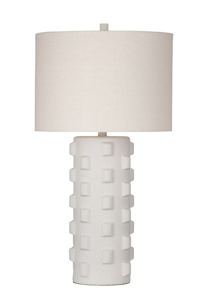 Bassett Mirror - Mellette 30" White Ceramic Table Lamp - L4515T view 1