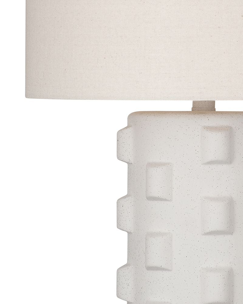 Bassett Mirror - Mellette 30" White Ceramic Table Lamp - L4515T view 2