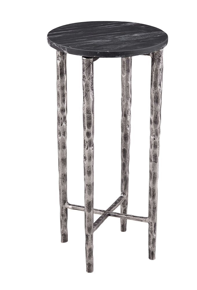 Bassett Mirror - Mendez Black Marble Drink Table - 9123-LR-223 view 1